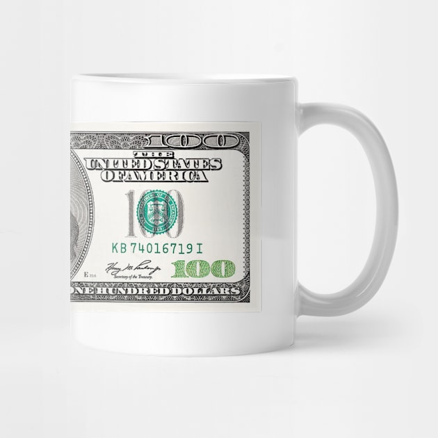 100 dollar bill with a mask by taheldesigns